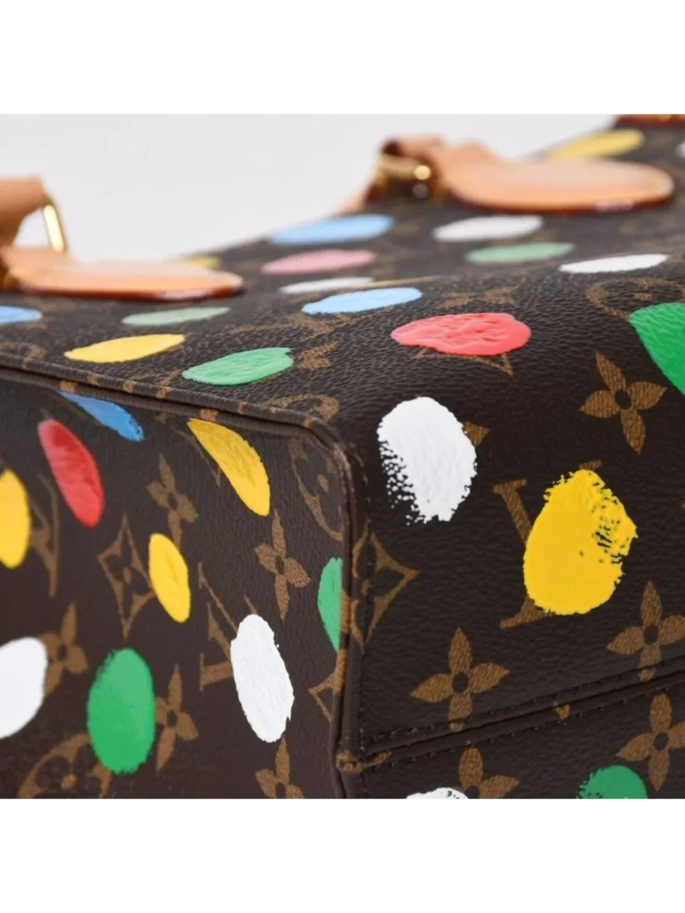 Louis Vuitton 2-Way Shoulder Bag On The Go PM Yayoi Kusama Dot Paint